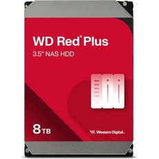 Western Digital 10TB WD Red 플러스 NAS 내장 하드 드라이브 HDD 7200RPM SATA 6Gb/s CMR 256MB Cache 3.5 WD101EFB, 8TB_Red Plus - wdredplus