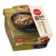 햇반 솥반 버섯영양밥, 200g, 36개