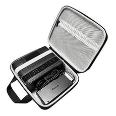 캐논 SELPHY CP1300 CP1200 소형 포토 프린터 용 하드 케이스 Esimen 하드백 보호 박스 (블랙 + 그레이), 단일상품