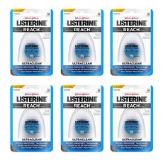 Listerine Ultraclean 치실 민트향 6팩, 1개