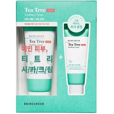 BRACE Green Tea Tree Cica Sheading Cream 100ml(3.4f.oz.) + 크림 40ml(1.4f.oz.), 1