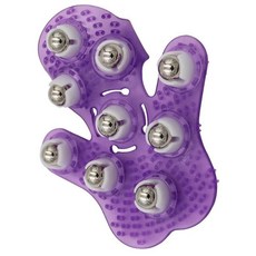 손바닥 모양 마사지 장갑 바디 마사지기 롤러 금속, 01 Purple