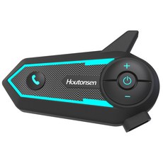 오토바이 전이중 IP67 1개 Houtonsen 라이트 RGB 명의 인터폰 2개 헤드셋 헤드셋 방수 오토바이 S6 핸즈프리 2 라이더 블루투스 헬멧, 1pcs