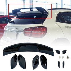 벤츠 gla 클래스 x156 gla180 gla200 gla250 gla45 amg 뒷 트렁크 스포일러 윙 창 지붕 뒷문 키트, 없음