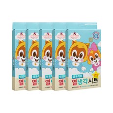 로티로리 열냉각시트 (영유아용) 우리아이 열날때 8시간 냉각지속, 5개, 6매입