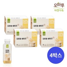 건강한 한끼 [오하루 자연가득] 오트밀 쉐이크 48입 (4박스), 600g, 4개