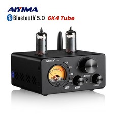 AIYIMA 오디오 T9 블루투스 5.0 진공관 앰프 USB DAC 스테레오 수신기 동축/OPT 하이파이 가정용 오디오 디지털 앰프 VU 미터 100w