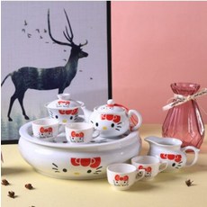 디즈니앨리스도자기티팟