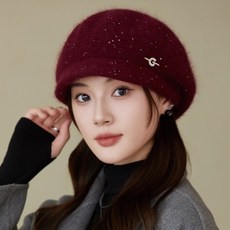 YUEMEIYD 비니 곰돌이 니트비니 1+1 프리사이즈 귀여운 귀달이 비니 4컬러 2종세트 상품 이미지