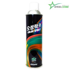 오성 락카 420ml 흑색 페인트 도색 스프레이 코팅 라카, 315유광흑색, 1개