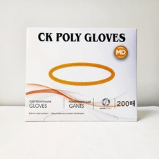 폴리글러브 위생장갑 비닐장갑 가정용 의료용 일회용 200매, 1개