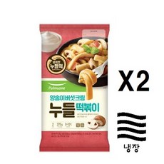 [풀무원] 양송이크림 누들떡볶이(2인분)X2, 2개, 375g