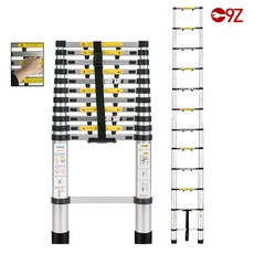 안테나사다리 접이식사다리 일자형 H형A형 겸용 A형 전봇대사다리, SM-ALL38((일자형 높이 3.8M)