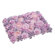 STK 인공 꽃 벽 패널 블러시 실크 로즈 수국 꽃 벽 매트 스크린 40x60cm 트렐리스 개인 정보 보호 헤지 홈 웨딩 파티, 부직포, B