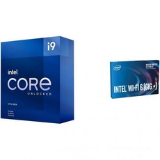 인텔 ® Core™ i911900KF 데스크톱 프로세서 8코어 최대 5.3GHz 잠금 해제 LGA1200인텔 500 시리즈 및 400 칩셋 125W WiFi 6Gig+ 키 - i911900