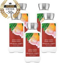 배쓰앤바디웍스 시그니처 컬렉션 프리티 애즈 어 피치 수퍼 스무스 바디 로션 236ml, 수량: 5　　　　　(상품코드965p)