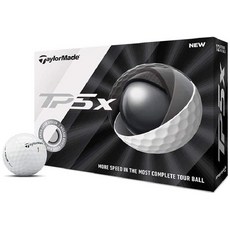 TaylorMade 테일러메이드 TP5x 우레탄 골프공 12개입 화이트, 1set, White