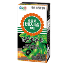 베지밀 달콤한 B 검은콩 두유, 190ml, 64개입