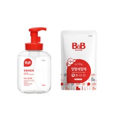 비앤비 젖병세정제 거품형 용기 450ml+리필400ml, 1개