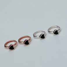 14k오닉스하트귀걸이