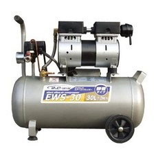 シンセイ(Shinsei) シンセイ 音オイルレスコンプレッサ 30L EWS-30, One Color_One Size