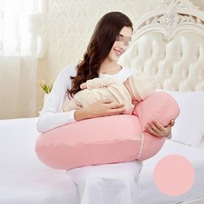 뉴타임즈10 수유쿠션 젖먹이지 모유 베개 젖먹이지 모유 베개 허리 보호자 신생아 산달이지 젖뱉지 않도록 아기 어깨받침받침대 QH17 A28, 1개, 08 핑크