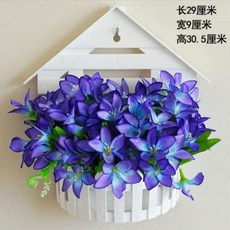 베란다 거실 꾸미기 인테리어 화분 받침 벽장식 장식품 꽃배경벽식물식당 유치원 걸이식 조화, 70 믹스구리향방형걸이A71