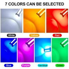 미등 전구 H8 H11 Led H16(JP) HB4 9006 HB3 PSX24W 흰색 주행 램프 5630 33SMD 6000K 2 개입, 03 H11, 01 Blue, 1개
