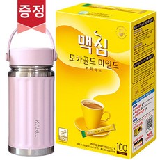 맥심모카골드 커피믹스 100T + 라인텀블러