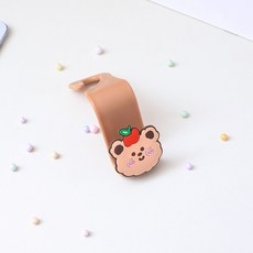 근이몰 후크 차량용 걸이 가방걸이 헤드레스트, 딸기곰돌이, 1개