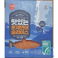 훈제연어(이츠웰 건염 슬라이스 140g) 업소용 맛있는 연어, 140g, 1개