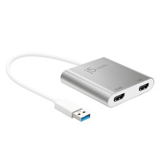 넥스트) USB 3.0 to Dual HDMI 외장 그래픽카드 듀얼 모니터 NEXT-JUA365, 1개