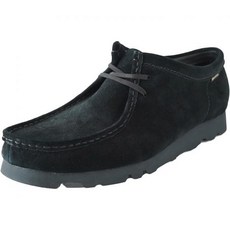 일본 클락스 왈라비 Clarks GoreTex Ladies Wallaby Moccasin 294701, 24.0 cm, black sde - 왈라비고어텍스