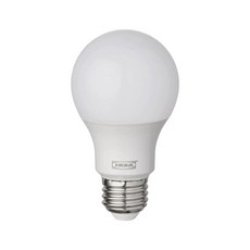 이케아 뤼에트 LED 전구 E26 470 루멘 구형 오팔 화이트, 1개