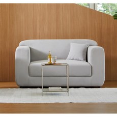 보니애가구 메이튼 아쿠아텍스 패브릭 2인용 착석 좌측 소파 + 스툴 + 쿠션 방문설치, 아이보리