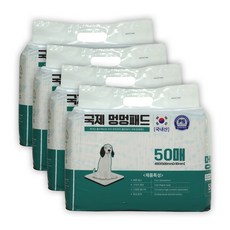 국제 멍멍패드 반려견 강아지패드 애견 배변패드 200매(실속형) 소형 (40*50Cm), 1개, 200개입 - 국제멍멍패드