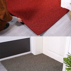 JB자동차용품 DIY 코일 현관매트 베란다 발코니, 두께 20mm 일반형 120cm X 1cm, 그레이