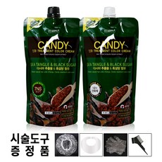 캔디 티에스 트리트먼트 칼라 크림 400g 염색약+시술도구 증정, 7NS(황갈색), 1세트