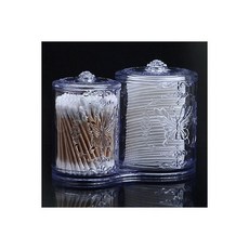 엔틱 화장솜 디스펜서 케이스 면봉 솜 통 면봉함 보관 화장대 보관함 여행용 화장품 소분 용기 공병 세트