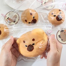 떨샵 스퀴시 발바닥 말랑이 스트레스 주물럭 모찌 틱톡 핫템 장난감, 카피바라말랑이(6cm)