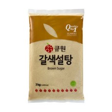 큐원 갈색설탕, 3kg, 1개