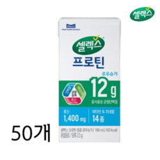 셀렉스 프로틴 로우슈거, 190ml, 50개