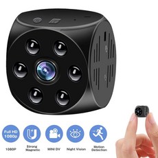 MD21 미니 주사위 카메라 HD 1080P 센서 야간 비전 캠코더 모션 DVR 마이크로 비밀 캠 Sport DV 비디오 소형 선물미니 캠코더, 01 Black, 03 No Card