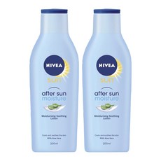 Nivea Moisturising After Sun Lotion 니베아 에프터썬 수분로션 200mlx2팩, 1개, 200ml