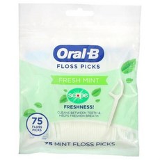 Oral B 스코프 일회용 치실 프레시 민트 치실 75개, 1개