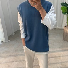 남자옆트임니트조끼