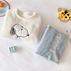스누피 파자마 덤보 수면잠옷 캐릭터 우정잠옷 수면 바지 극세사 피치기모