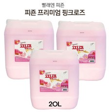 피죤 피죤섬유연제 20L말통 핑크로즈(대용량 섬유유연제 업소용섬유유연제 업소용 ), 20L, 3개