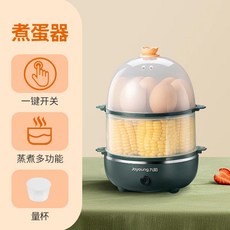 Joyoung 계란 보일러 찜기 자동 전원 끄기 소형 다기능 시간 제한 아침 식사 메이커, ZD14-GE310, 미국, 1개
