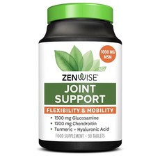 젠와이즈 조인트 서포트 90정 Zenwise Joint Support Glucosamine Chondroitin Curcumin 90 Tablets, 1개 - 주트립조인트